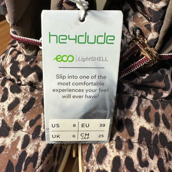 Hey Dude Margot Eco Leopard Winter Lightweight Ankle Boots Womens Size 8 NEW - Picture 6 of 6